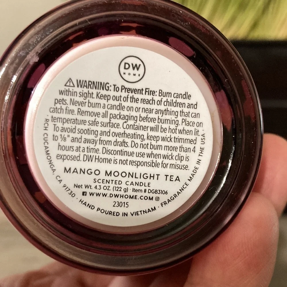 NEW  DW HOME MINI MANGO MOONLIGHT TEA GALAXY BOBA CANDLE